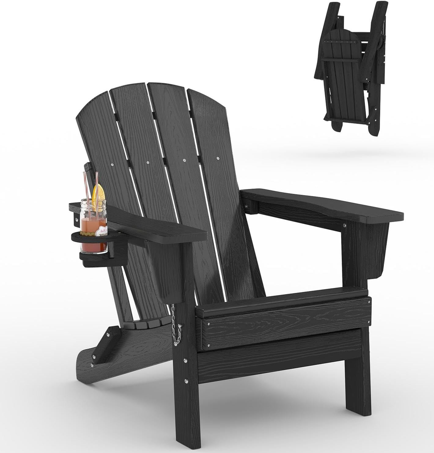 Outdoor Furniture Hdpe - เก้าอี้ Adirondack พับได้ ทำจากพลาสติก HDPE สำหรับใช้งานกลางแจ้ง