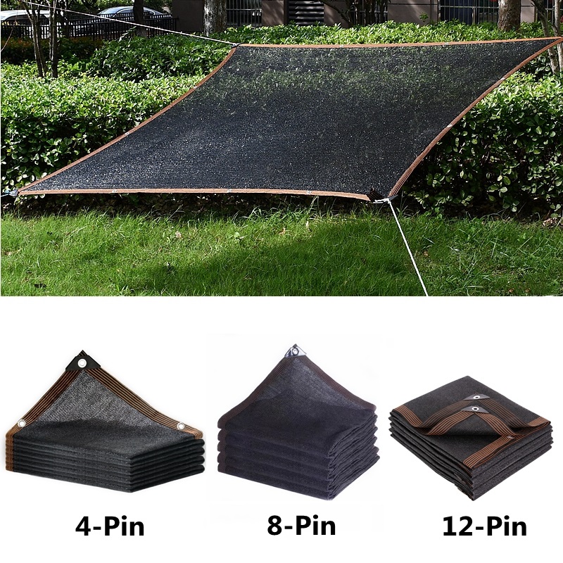 Outdoor Furniture Hdpe - 4/8/12PIN สีดำบังแดดสุทธิแรเงา60 ~ 90% โรงงานเรือนกระจกตาข่ายรั้วความเป็นส่วนตัวหน้าจอสวน sun