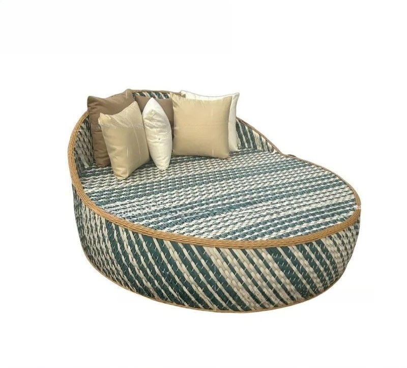 Outdoor Furniture Rattan - โซฟากลางแจ้งแบบสั่งทำพิเศษ, เก้าอี้สานหวายดีไซน์สร้างสรรค์, เฟอร์นิเจอร์สำหรับสวนกลางแจ้ง, เตียงพักผ่อนสำหรับลานโรงแรมระดับห้าดาว, เฟอร์นิเจอร์ขนาดเล็ก