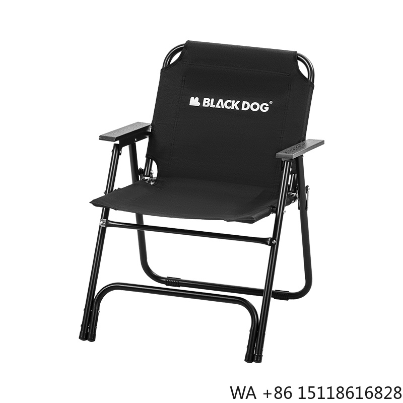 Outdoor Furniture Recliner Set - เก้าอี้พับสำหรับตั้งแคมป์กลางแจ้ง Black Dog เก้าอี้ตกปลา เก้าอี้พักผ่อน เก้าอี้กาแฟ