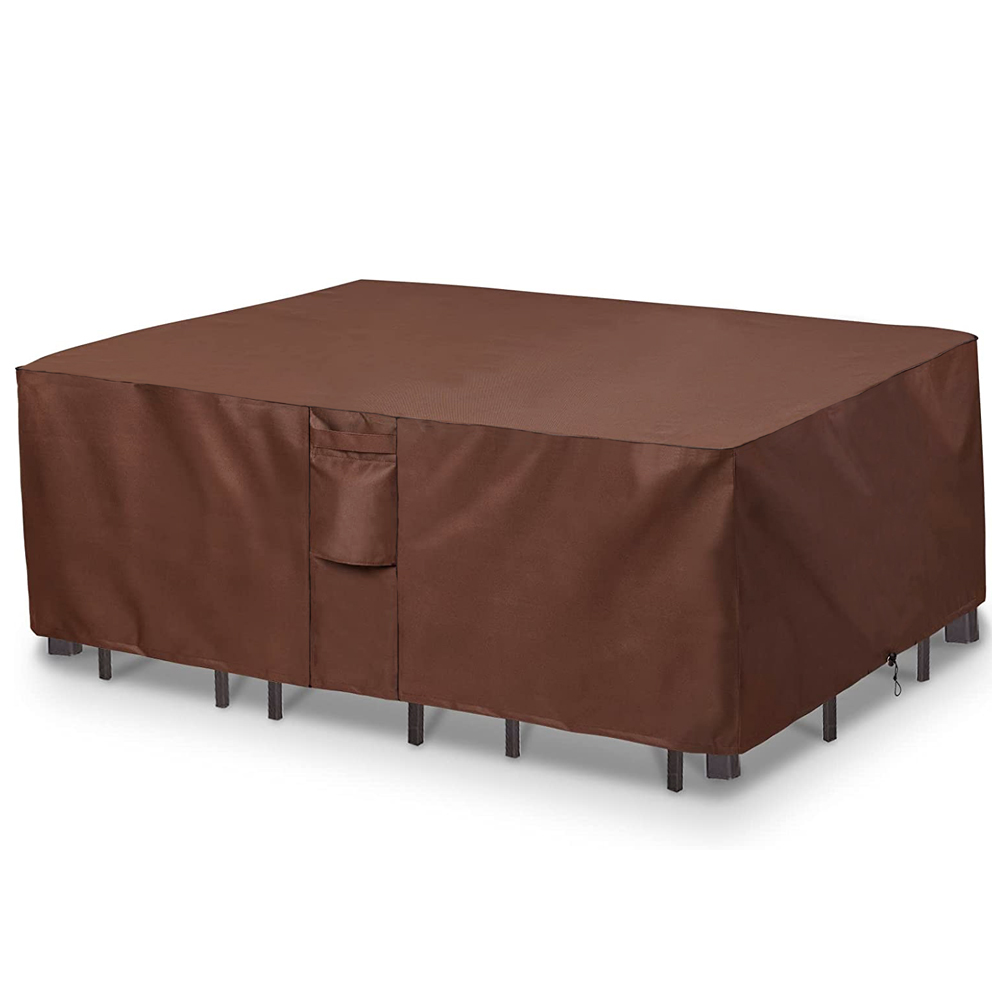 สีน้ําตาล 420D HEAVY DUTY กันน - Outdoor Furniture Table And Chairs บทวิจารณ์และราคา