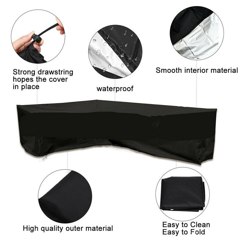 เฟอร์นิเจอร์รูปตัว L ผ้าคลุมกั - Outdoor Furniture Rattan บทวิจารณ์และราคา