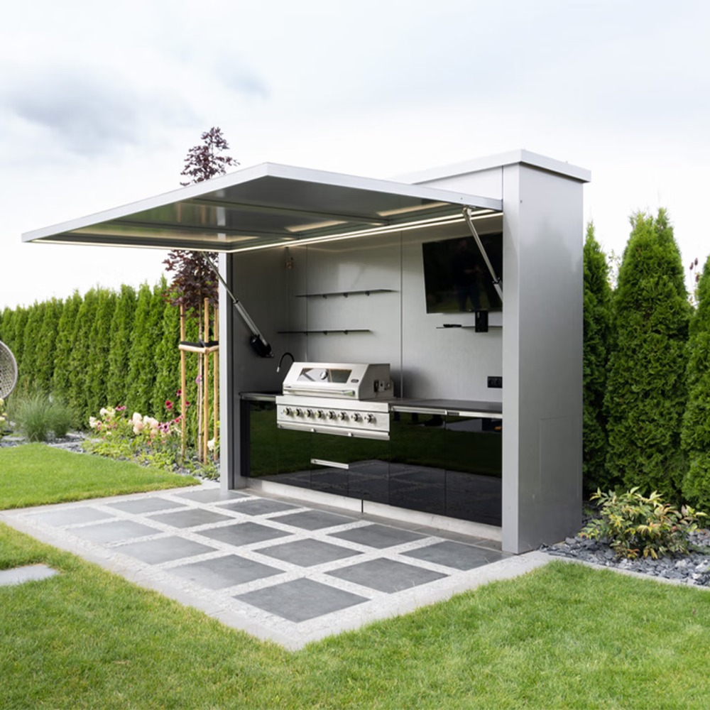 ครัวแคมป์ปิ้งพกพาพร้อมเตาบาร์บ - Outdoor Furniture Kitchener บทวิจารณ์และราคา