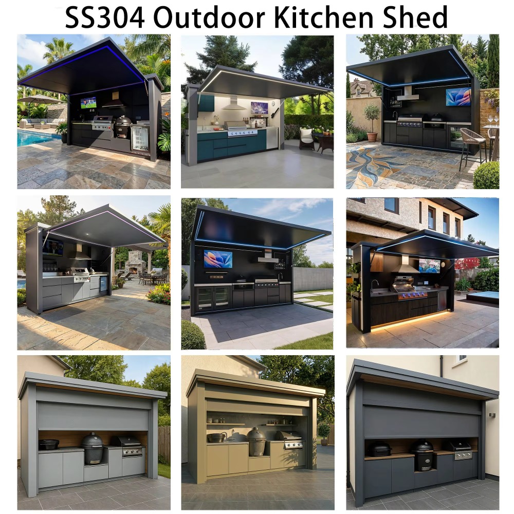 ชุดครัวกลางแจ้งสแตนเลส 304 ดีไ - Outdoor Furniture Kitchener บทวิจารณ์และราคา