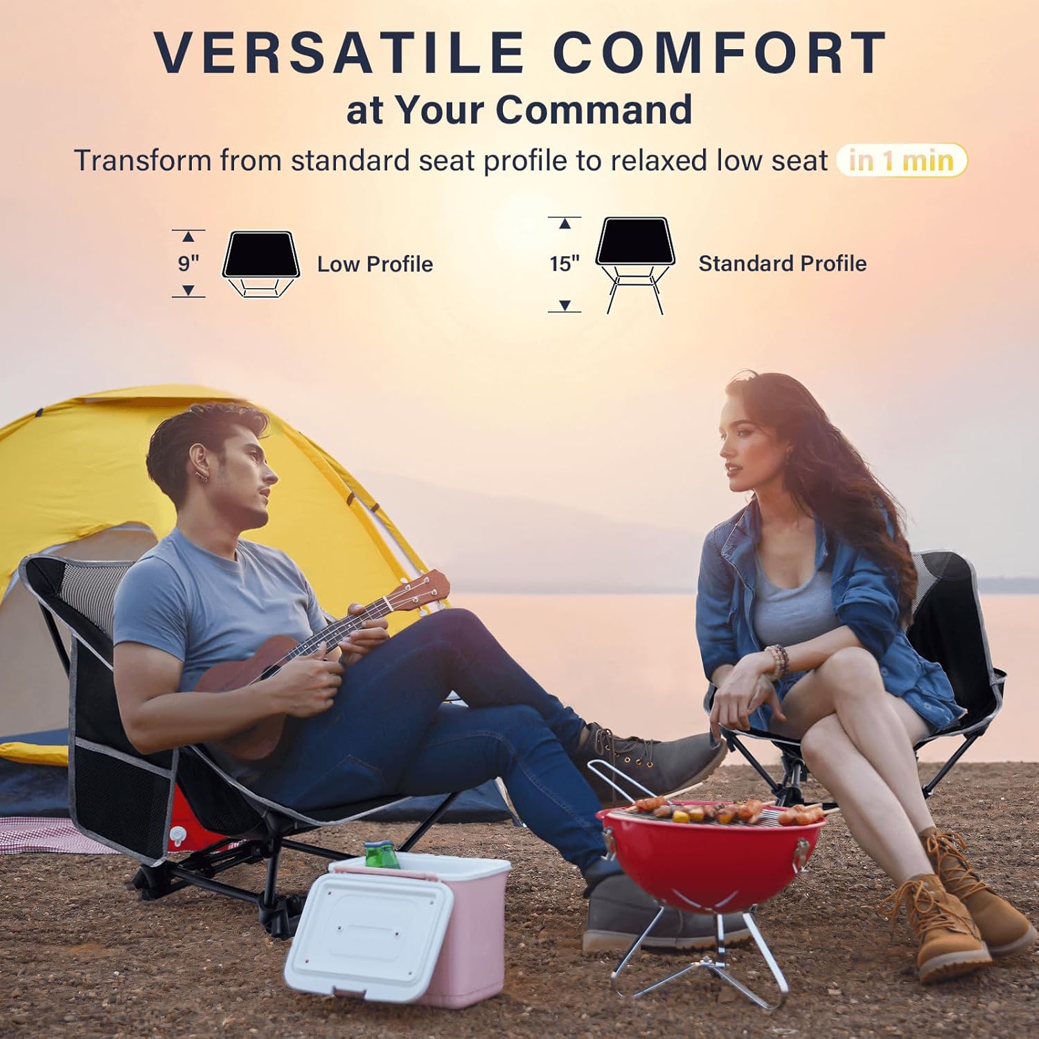 เก้าอี้แคมป์ปิ้งน้ำหนักเบา, เก - Outdoor Furniture Recliner Set บทวิจารณ์และราคา