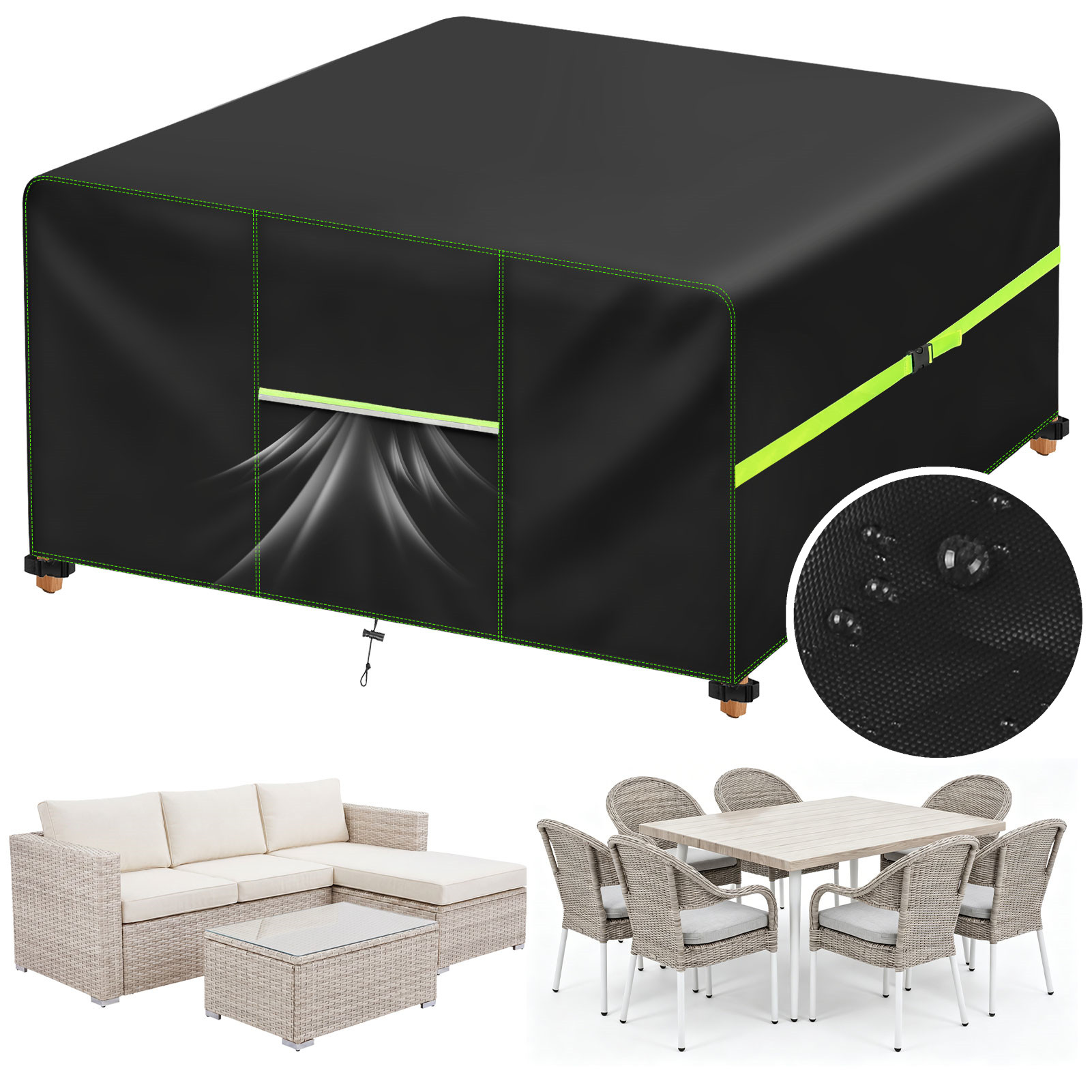 ผ้าคลุมเฟอร์นิเจอร์สวนพร้อมช่อ - Outdoor Furniture Rattan บทวิจารณ์และราคา