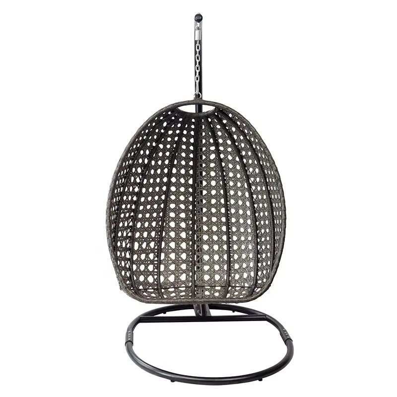 เก้าอี้หวายทรงไข่สีดำสำหรับระเ - Garden Swing Chair บทวิจารณ์และราคา