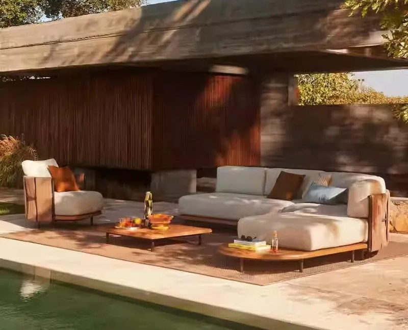 โซฟาหวายกลางแจ้งสไตล์นอร์ดิกสำ - Outdoor Furniture Rattan บทวิจารณ์และราคา