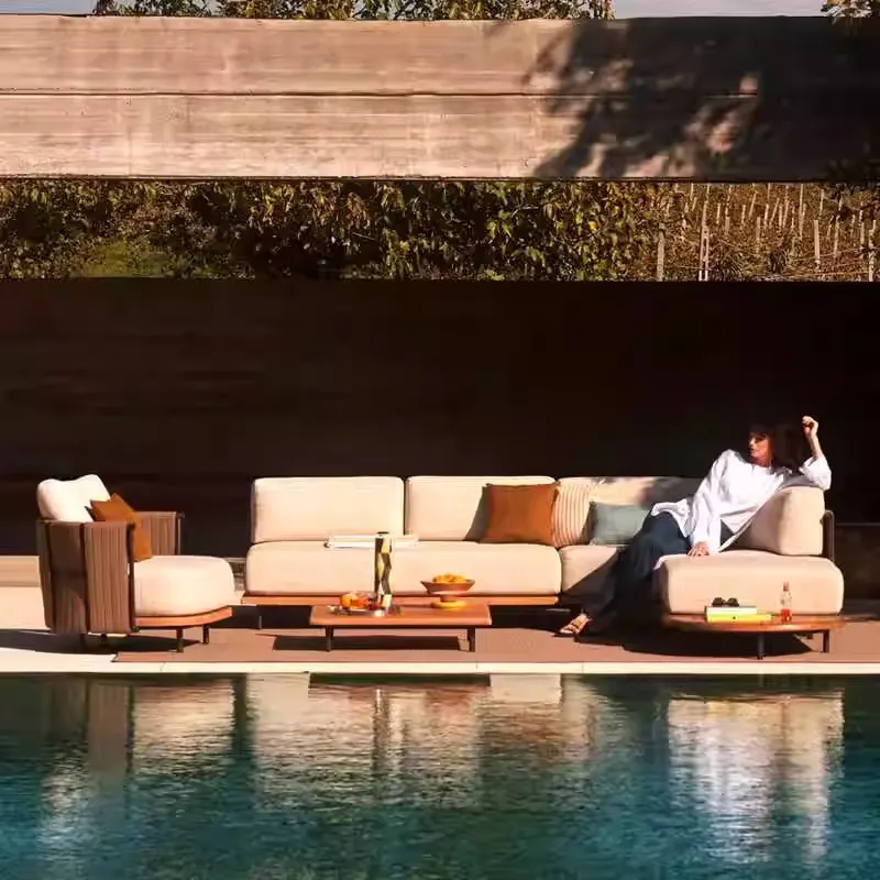 โซฟาหวายกลางแจ้งสไตล์นอร์ดิกสำ - Outdoor Furniture Rattan บทวิจารณ์และราคา