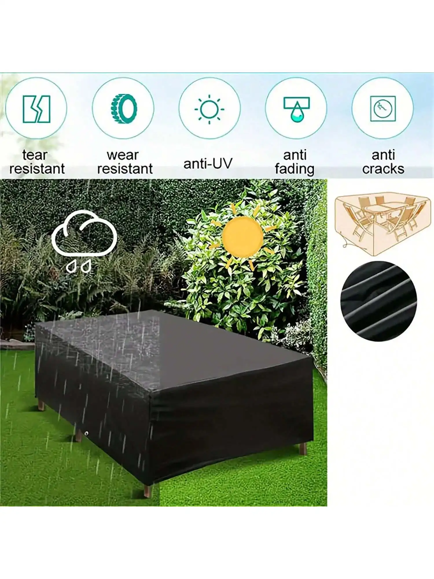 หลายขนาดลานกลางแจ้งสวนเฟอร์นิเ - Outdoor Furniture Table And Chairs บทวิจารณ์และราคา