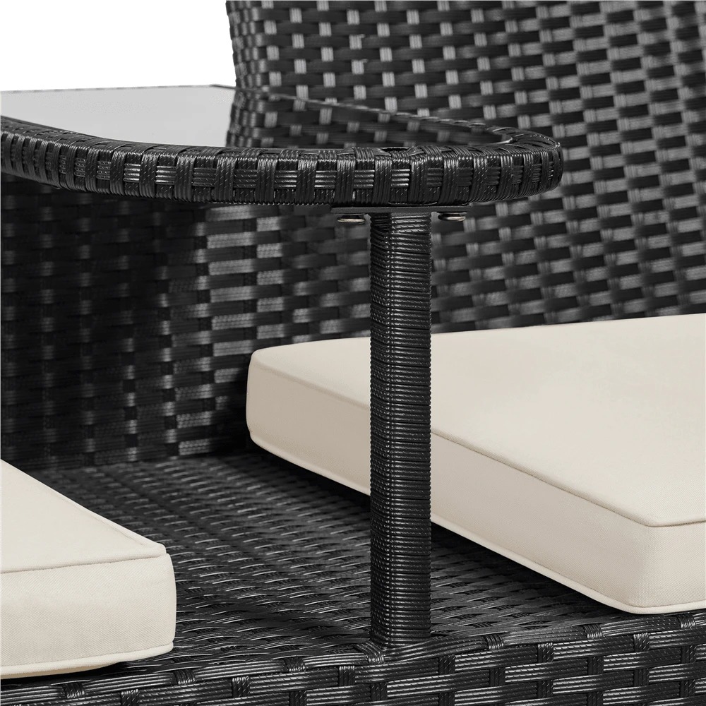 เก้าอี้คู่กลางแจ้งระดับพรีเมีย - Outdoor Furniture Rattan บทวิจารณ์และราคา
