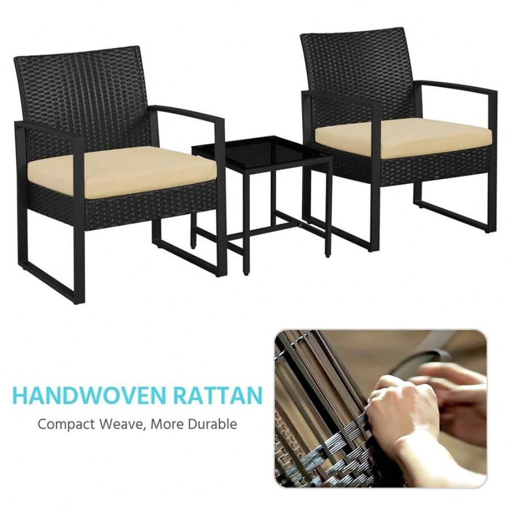 ชุดเฟอร์นิเจอร์หวายกลางแจ้ง 3  - Outdoor Furniture Rattan บทวิจารณ์และราคา