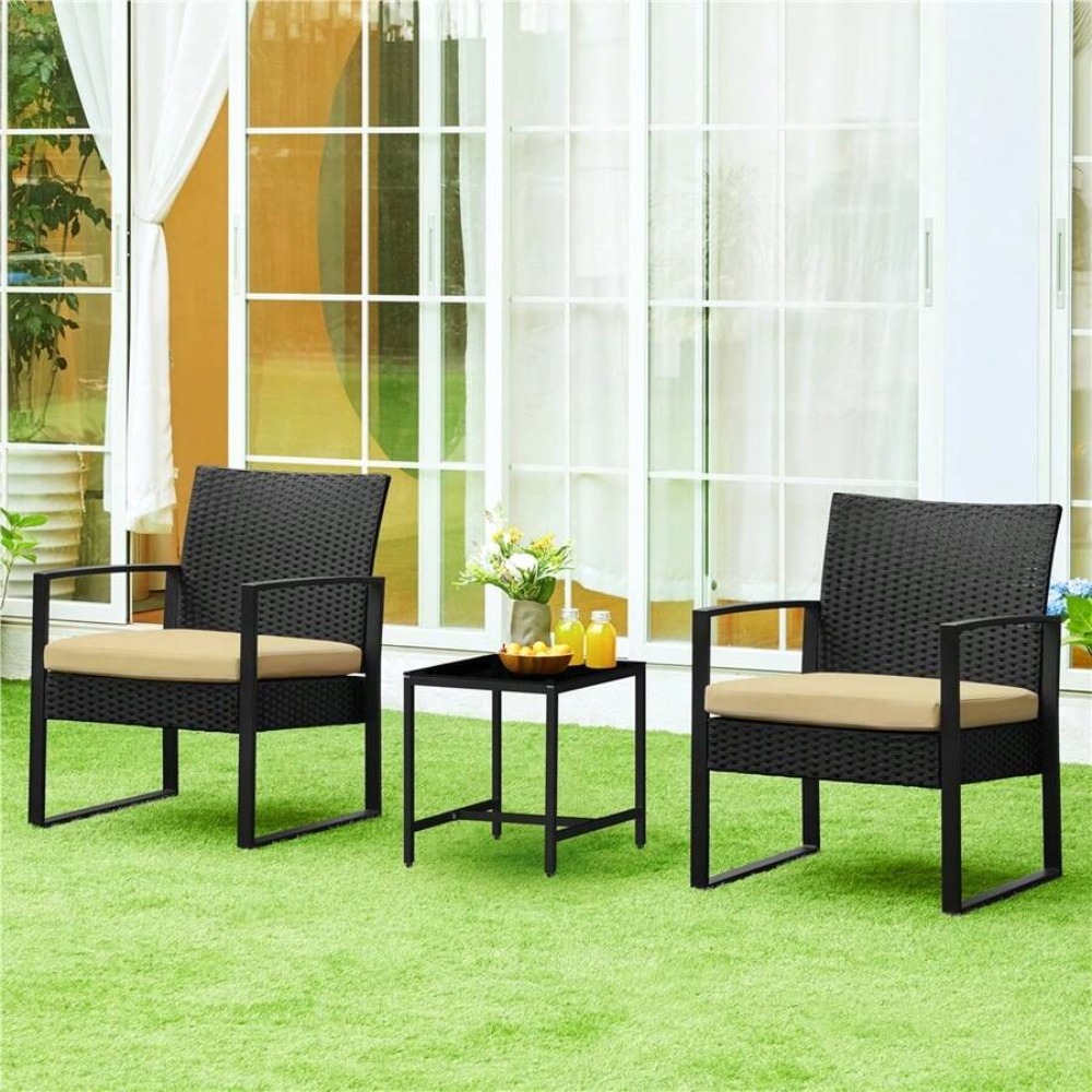 ชุดเฟอร์นิเจอร์หวายกลางแจ้ง 3  - Outdoor Furniture Rattan บทวิจารณ์และราคา