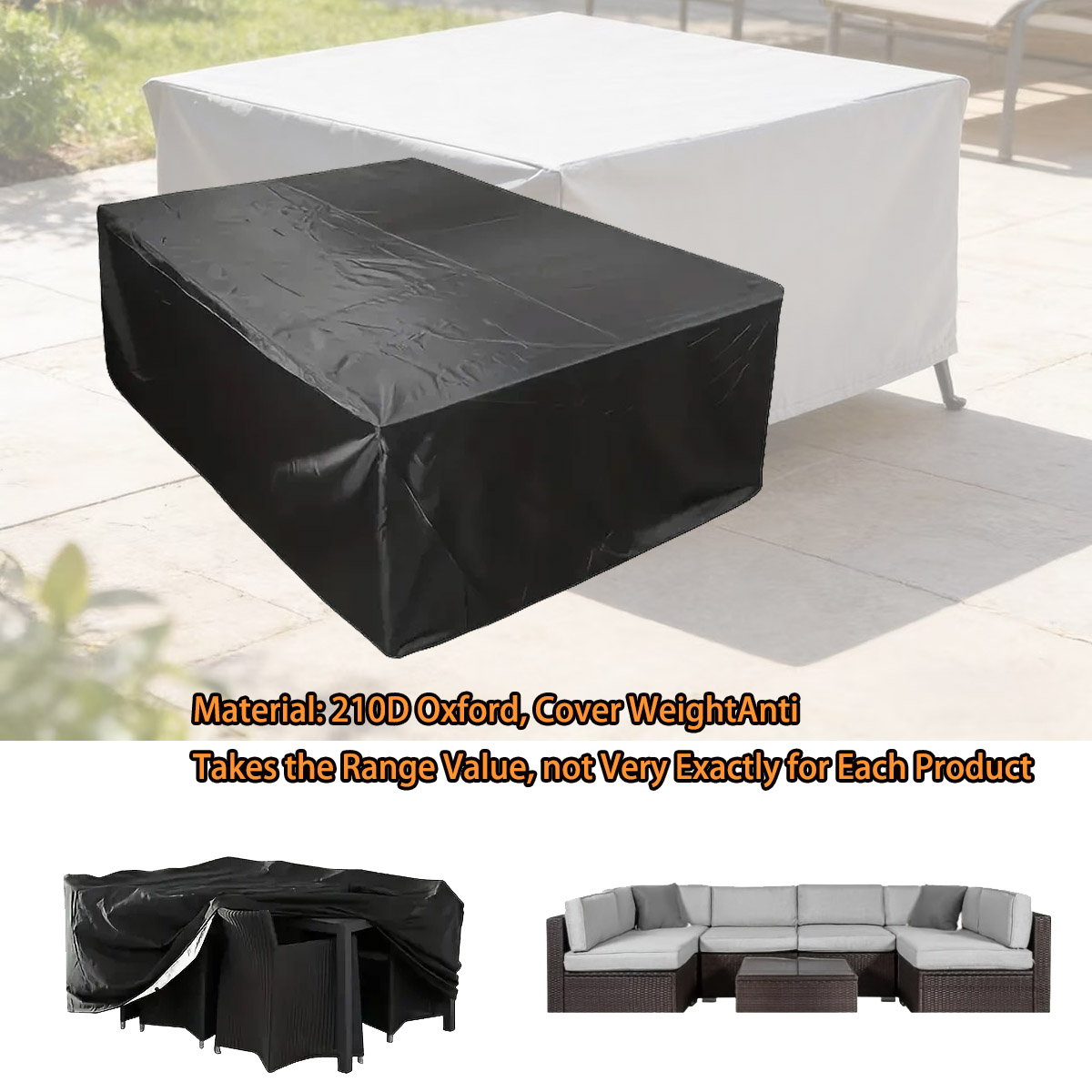 ผ้าคลุมเฟอร์นิเจอร์กลางแจ้ง 60 - Outdoor Furniture Table And Chairs บทวิจารณ์และราคา