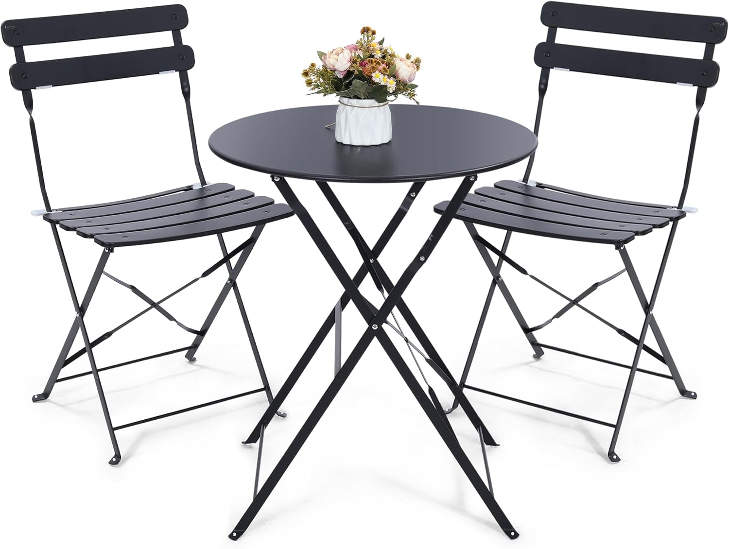 ชุดโต๊ะบิสโทรกลางแจ้งแบบพับได้ - Outdoor Furniture Table And Chairs บทวิจารณ์และราคา