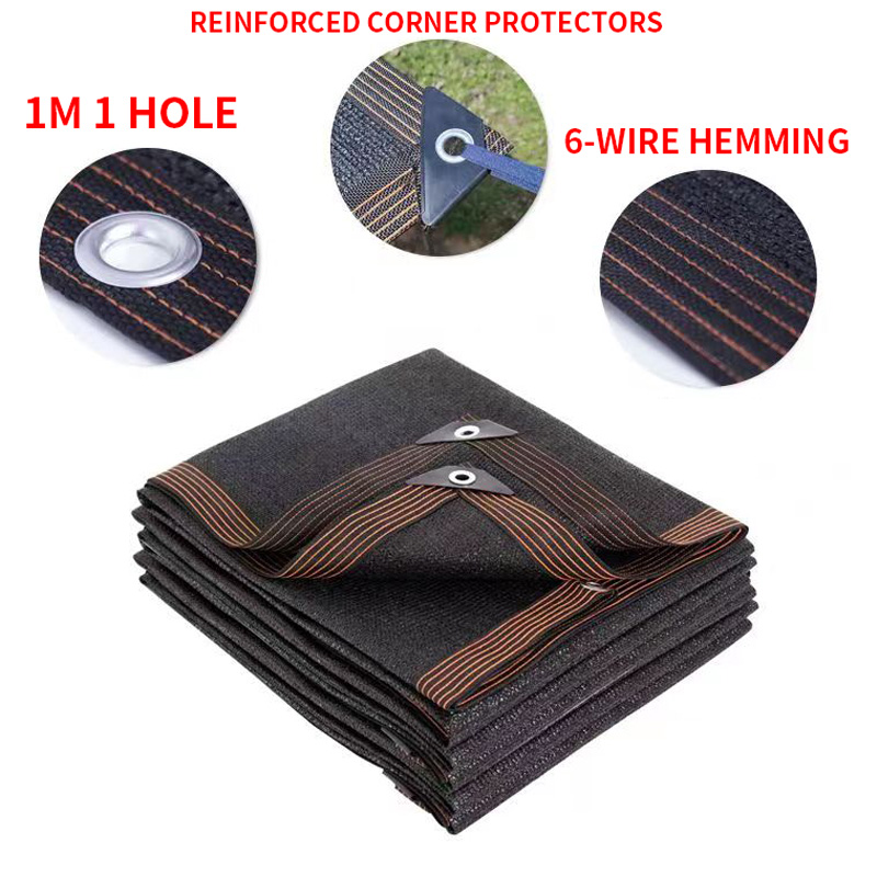12PIN สีดําบังแดดสุทธิแรเงา 70 - Outdoor Furniture Hdpe บทวิจารณ์และราคา